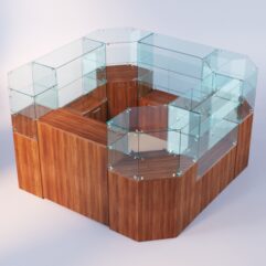 Комплект прилавков ЛОРНЕТ №5, Орех