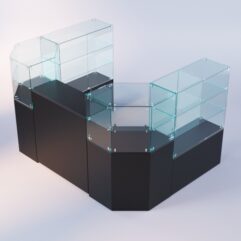 Комплект прилавков ЛОРНЕТ №6, Черный