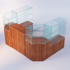 Комплект прилавков ЛОРНЕТ №6, Орех