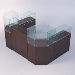 Комплект прилавков ЛОРНЕТ №7, Дуб Венге