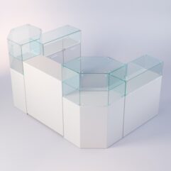 Комплект прилавков ЛОРНЕТ №7, Серый