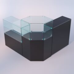 Комплект прилавков ЛОРНЕТ №8, Черный