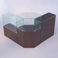 Комплект прилавков ЛОРНЕТ №8, Дуб Венге