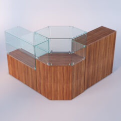 Комплект прилавков ЛОРНЕТ №8, Орех