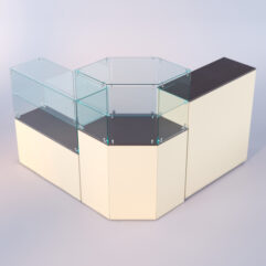 Комплект прилавков ЛОРНЕТ №8, Крем Вайс + Дуб Венге