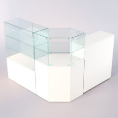 Комплект прилавков ЛОРНЕТ №9, Белый