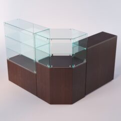 Комплект прилавков ЛОРНЕТ №9, Дуб Венге