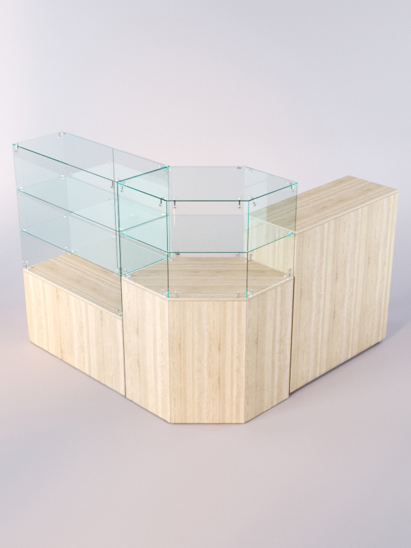 Комплект прилавков ЛОРНЕТ №9, Дуб Сонома