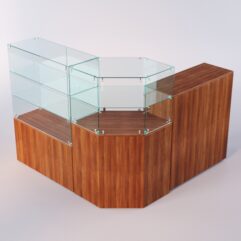 Комплект прилавков ЛОРНЕТ №9, Орех