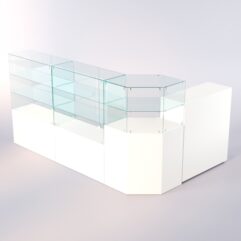 Комплект прилавков ЛОРНЕТ №10, Белый