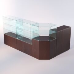 Комплект прилавков ЛОРНЕТ №10, Дуб Венге