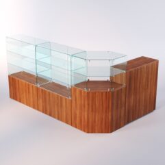 Комплект прилавков ЛОРНЕТ №10, Орех