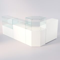 Комплект прилавков ЛОРНЕТ №11, Белый