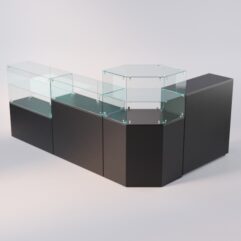 Комплект прилавков ЛОРНЕТ №11, Черный