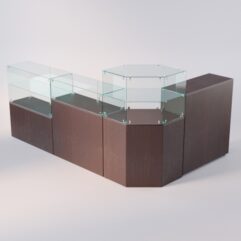 Комплект прилавков ЛОРНЕТ №11, Дуб Венге