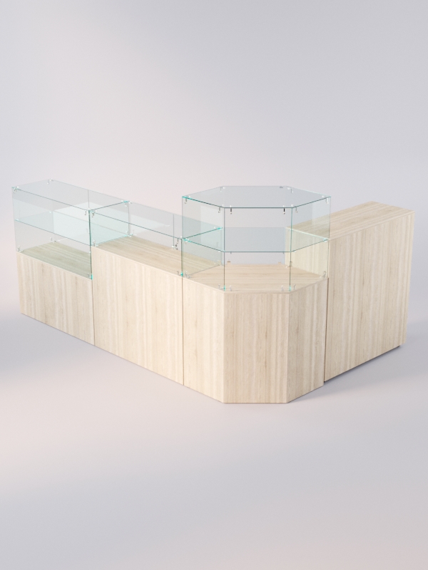 Комплект прилавков ЛОРНЕТ №11, Дуб Сонома