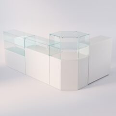 Комплект прилавков ЛОРНЕТ №11, Серый