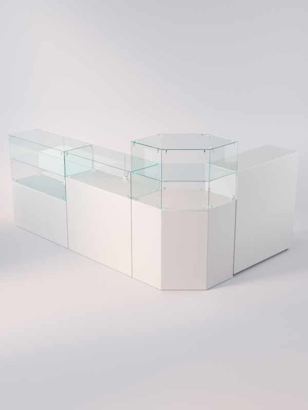 Комплект прилавков ЛОРНЕТ №11, Серый