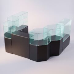 Комплект прилавков ЛОРНЕТ №12, Черный