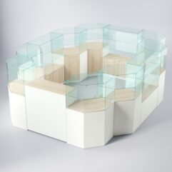 Комплект прилавков ЛОРНЕТ №13, Белый + Дуб Сонома