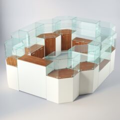 Комплект прилавков ЛОРНЕТ №13, Белый + Орех