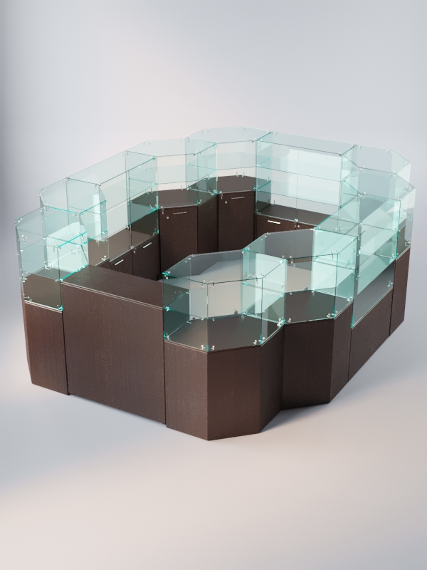 Комплект прилавков ЛОРНЕТ №13, Дуб Венге