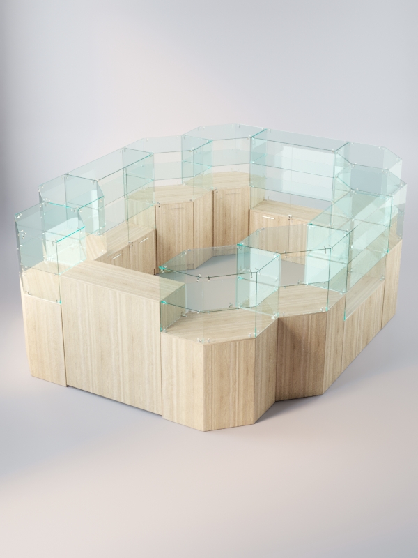 Комплект прилавков ЛОРНЕТ №13, Дуб Сонома