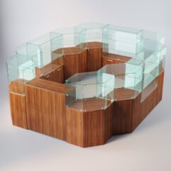 Комплект прилавков ЛОРНЕТ №13, Орех