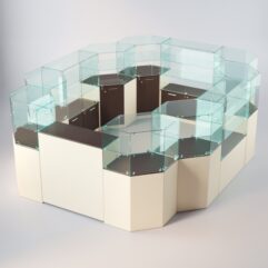 Комплект прилавков ЛОРНЕТ №13, Крем Вайс + Дуб Венге