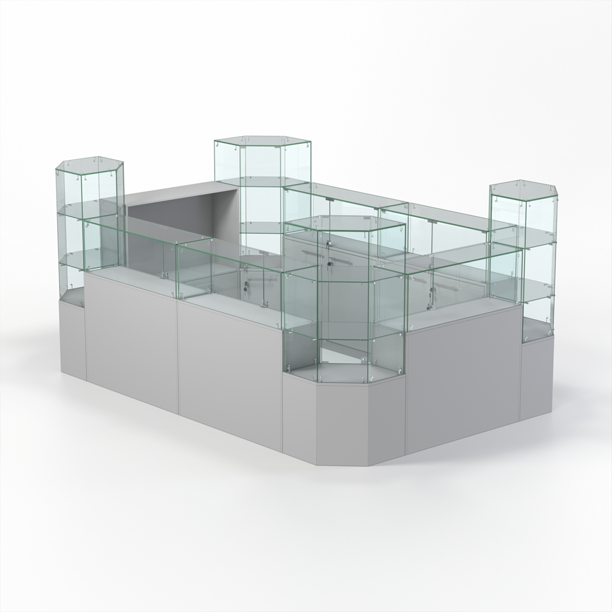 Комплект прилавков КОДИ №1, Серый