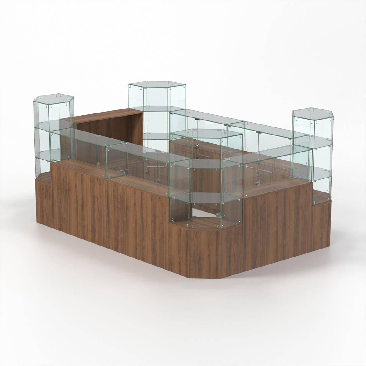 Комплект прилавков КОДИ №1, Орех