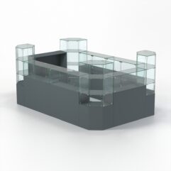 Комплект прилавков КОДИ №1, Темно-Серый