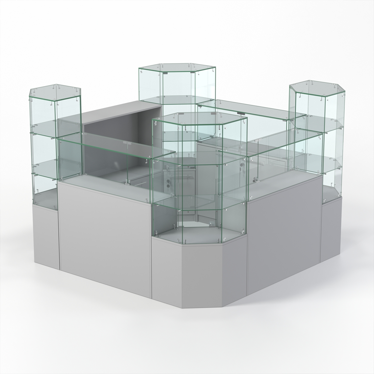 Комплект прилавков КОДИ №2, Серый