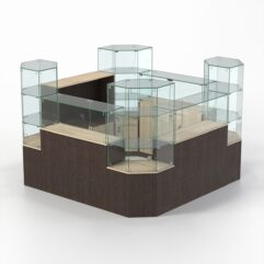 Комплект прилавков КОДИ №2, Дуб Венге и Дуб Сонома