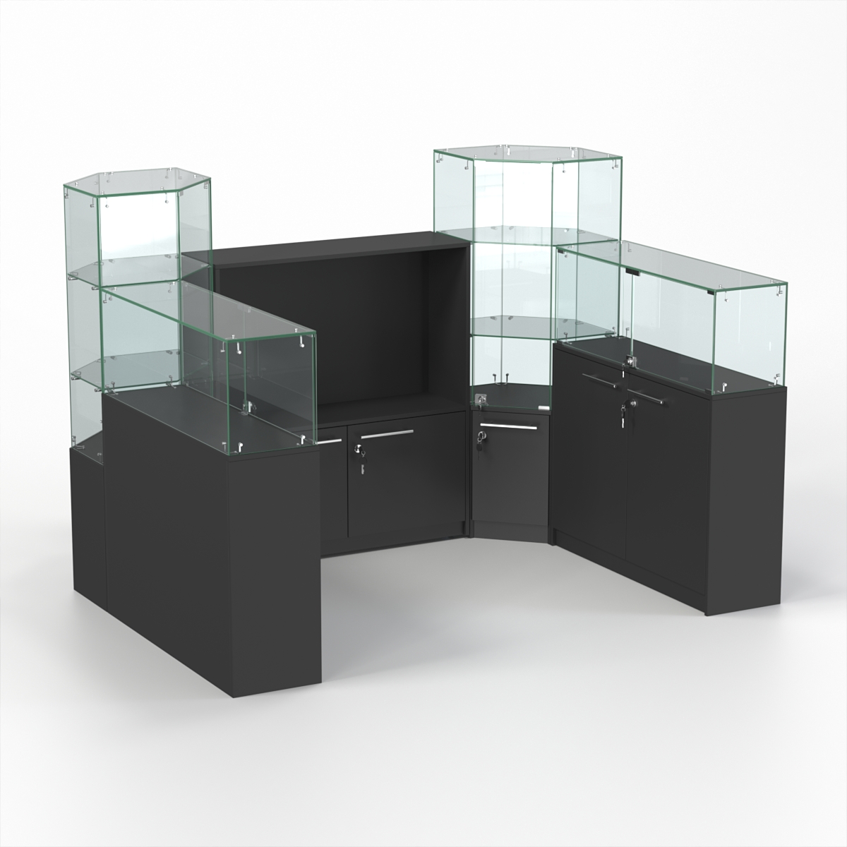 Комплект прилавков КОДИ №3, Черный