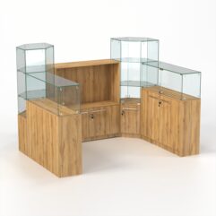 Комплект прилавков КОДИ №3, Дуб Золотистый