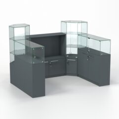 Комплект прилавков КОДИ №3, Темно-Серый