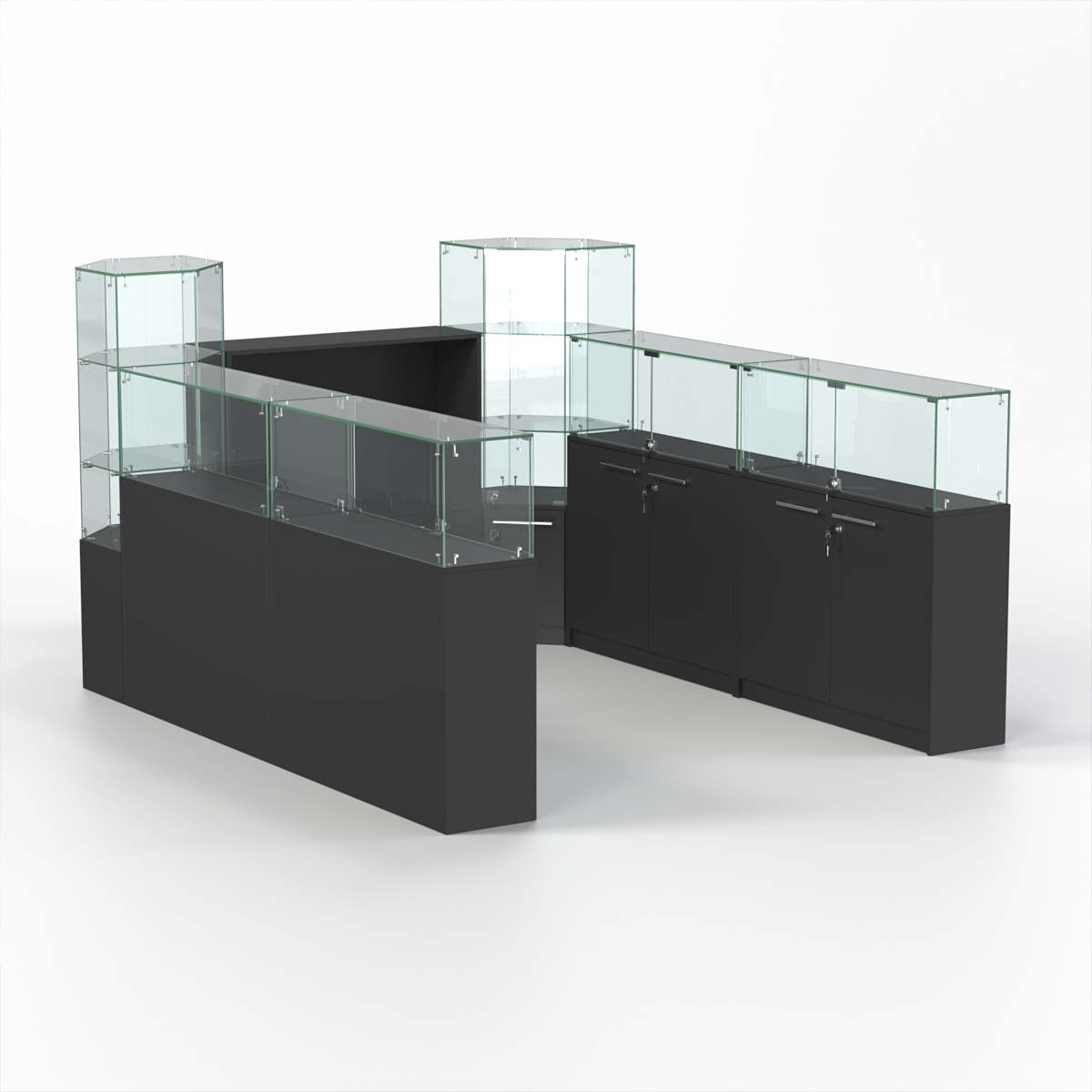 Комплект прилавков КОДИ №4, Черный