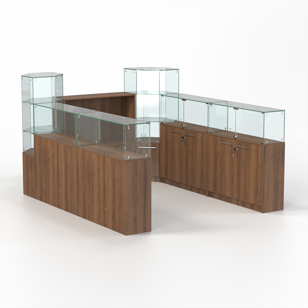 Комплект прилавков КОДИ №4, Орех