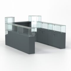 Комплект прилавков КОДИ №4, Темно-Серый