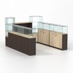 Комплект прилавков КОДИ №4, Дуб Венге и Дуб Сонома