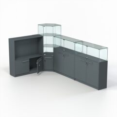 Комплект прилавков КОДИ №6, Темно-Серый