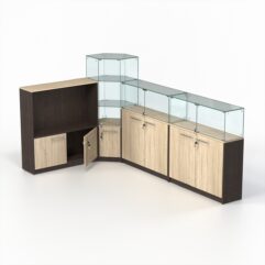 Комплект прилавков КОДИ №6, Дуб Венге и Дуб Сонома