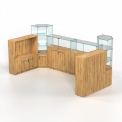 Комплект прилавков КОДИ №7, Дуб Золотистый