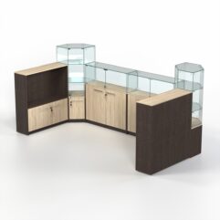 Комплект прилавков КОДИ №7, Дуб Венге и Дуб Сонома