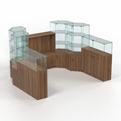 Комплект прилавков КОДИ №8, Орех