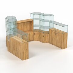 Комплект прилавков КОДИ №8, Дуб Золотистый