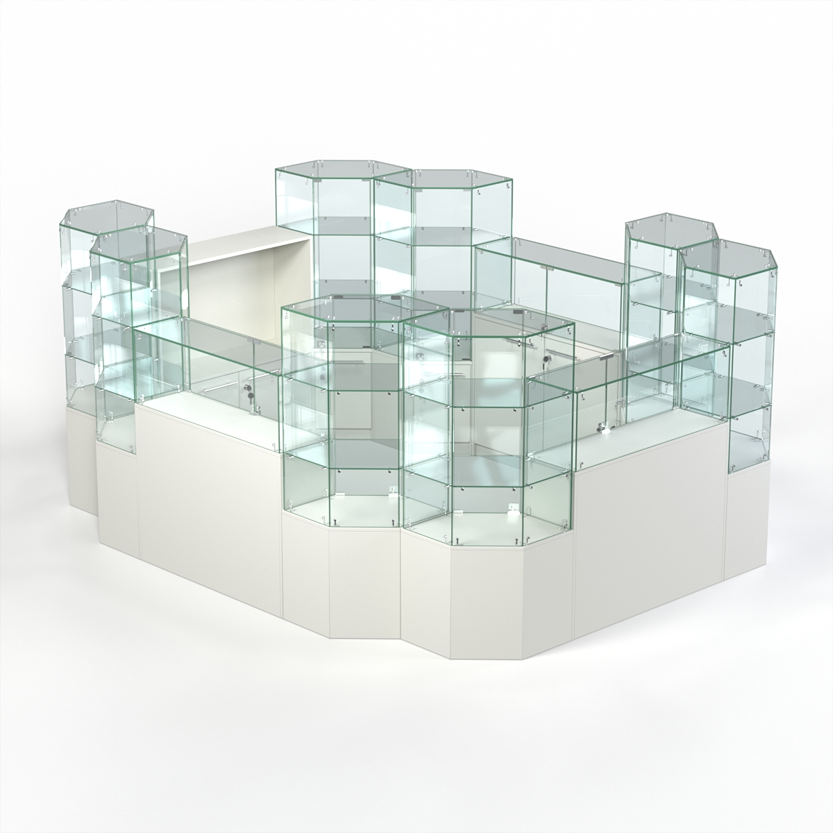 Комплект прилавков КОДИ №9, Белый