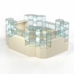 Комплект прилавков КОДИ №9, Крем Вайс