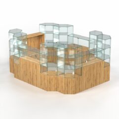 Комплект прилавков КОДИ №9, Дуб Золотистый